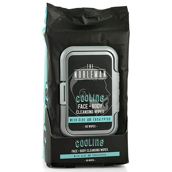 Men's Cooling Face   Body Cleansing Wipes 60ct One Size