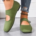 thumbnail image 6 of Ballet Flats for Women Square Toe Mary Jane Shoes Comfortable Dressy Flats Casual Office Shoes Solid Color Soft Soled Flat Shoes, 6 of 7
