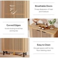 thumbnail image 6 of Tribesigns 6-Tier Bathroom Floor Cabinet with 2 Shutter Doors, Wooden Bathroom Storage Cabinet, Large Sideboard Cabient for Bathroom/Living Room, 6 of 7