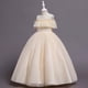 thumbnail image 5 of Vestido Para Niñas, Ropa Para Niñas, Vestido Para Niños, Sin Mangas, Un Hombro, Vestido De Princesa, Malla De Flores, Vestido De Lunares, Beige Odeerbi LM103-5786, 5 of 6