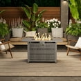 thumbnail image 5 of Evita 43 in. x 22 in. Retangular 50,000 BTU Propane Fire Pit with Powder Coated Steel and Adjustable Flame, 5 of 9