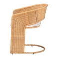 thumbnail image 3 of bali & pari Palm Bohemian Light Honey Rattan Dining Chair, 3 of 10
