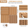 thumbnail image 3 of Baldosas modulares Goovilla, 9 piezas, 30 x 30 cm, impermeables, caqui, 3 of 7