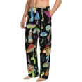 thumbnail image 2 of Balery Men'S Bright Mushrooms Pants,Sleepwear Pants,Pajama Pants,Pj Bottoms Drawstring And Pockets-X-Large, 2 of 9