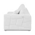 thumbnail image 6 of White Deco Tufted Italian Leather Modular L Shape Two Piece Corner Sectional, 6 of 8