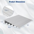 thumbnail image 2 of Threshold Ramps for Doorways, Door Threshold Ramp 4" Rise, Aluminum Entry Threshold Ramp for Doorways, Weight Capacity 700 LB, 2 of 9