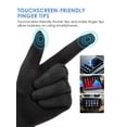 thumbnail image 4 of Deago Womens Winter Warm Gloves with Sensitive Touch Screen Texting Fingers Fleece Lined Windproof Gloves (Black), 4 of 9