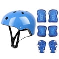 thumbnail image 3 of 7 Uds. Conjunto de equipo de protección para niños casco de patín de ruedas codo muñeca rodillera para monopatín ciclismo patinaje Scooter,rosa,, Kuyhfg Sin marca, 3 of 4