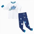 thumbnail image 6 of TOWED22 Toddler Boy Clothes Baby Outfits Fall Winter Solid Color Pullover Pockets Sweatshirts + Joggers Pants Set Size:3-4 Y,Color:Sky Blue, 6 of 8