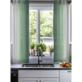 thumbnail image 2 of Green Grey Ombre Sheer Curtains 54 Inch Length 2 Panels Set for Living Room/Bedroom, Farmhouse Gradient Minimalist Kitchen Curtains Grommet Semi-Sheer Curtains Drapes Window Treatments 42"x54"x2, 2 of 7