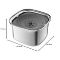 thumbnail image 2 of Tazón de Agua para Perros Decflow Acero Inoxidable 3 Litros sin Derrames para Perros Grandes, 2 of 7