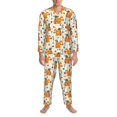 thumbnail image 3 of Balery Squirrel With Colorful Tail Pijama para Hombre de Dos Piezas con Manga Larga, Conjunto de Dormir y Descanso Suave con Bolsillos-X-Large, 3 of 7