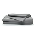 thumbnail image 1 of Sleepgram Viscose from Bamboo Full Bed Sheets w/2 Pillowcases, Grey Stone, 1 of 8