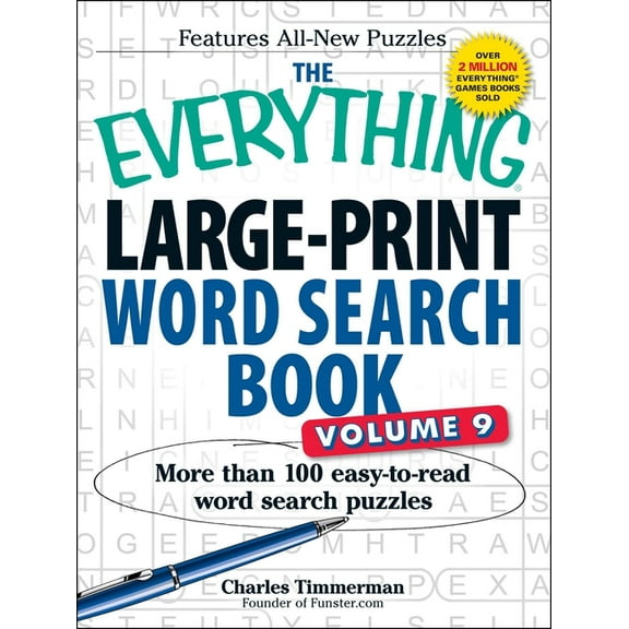Everything(r) The Everything Large-Print Word Search Book, Volume 9: More Than 100 Easy-To-Read Word Search Puzzles, (Paperback)