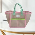 thumbnail image 2 of fenteer Mesh Beach Tote Bag Pouch Travel Cosmetic Bag for Shopping Swimming Bathroom, 2 of 8