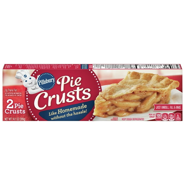 Pillsbury Refrigerated Pie Crusts, 2 Ct, 14.1 oz Box ...
