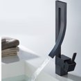 thumbnail image 2 of Grifo De Latón Grifo Vanidad Recipientes De Lavabo Grifo Mezclador Grifo De Agua Fría Y Caliente Negro Macarena Grifo de agua del lavabo del baño, 2 of 8