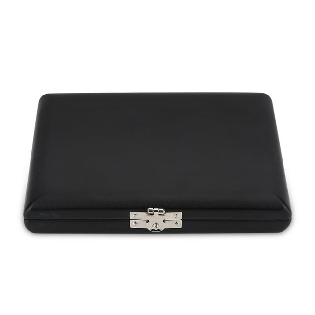 Saxophone Reeds Case, PU Leather Cover Clarinet Reed Box Container Woodwinds Instrument Parts for 6pcs Reeds