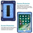 thumbnail image 2 of iPad Air 2 Shockproof Case, iPad Pro 9.7 Case, Dteck Heavy Duty Rugged 3 Layer Full Body Protection Case Kickstand with Shoulder Strap, Hand Strap, Navy/Blue, 2 of 7