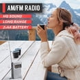 thumbnail image 1 of PowerBear Radio Portátil | AM/FM, 2AA Funciona con Batería con Recepción de Largo Alcance para Uso Interior, Exterior y de Emergencia | Radio con Altavoz y Conector para Auriculares (Plata), 1 of 2