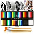 thumbnail image 1 of Kit de pintura facial Bowitzki Professional con plantilla, 12 x 10 g, no T, 1 of 8