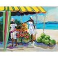 thumbnail image 2 of Slivka, Jane 24x20 Black Ornate Wood Framed with Double Matting Museum Art Print Titled - Tropical Fruits, 2 of 4