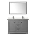 thumbnail image 6 of Wyndham Collection Wcv232348d-Vca-M46 Avery 48" Free Standing Double Basin Vanity Set -, 6 of 7