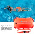 thumbnail image 4 of Boya de natación Boya de natación de entrenamiento de seguridad al aire libre duradera bolsa de aire doble con cinturón de cintura deportes acuáticos salvavidas bolsa de remolque de señal flotante JShteea El nuevo, 4 of 9