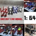 thumbnail image 6 of Diorama 1:64 Scale Car Lifter Model City Car Garage Workshop Lift Repair Prop Model Diecast Vehicle Scenes Display Props Model Accessories Toys, 6 of 8