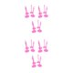 thumbnail image 2 of Vogacara Soportes de almacenamiento para sujetar muñecas, 12 piezas, repuesto para tienda de casa, figuras reutilizables, soporte de Rojo 2piezas, 2 of 6