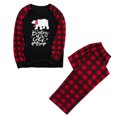 thumbnail image 4 of 2024 nuevo conjunto de pijama a cuadros para padres e hijos con estampado de oso navideño para el hogar, 4 of 5