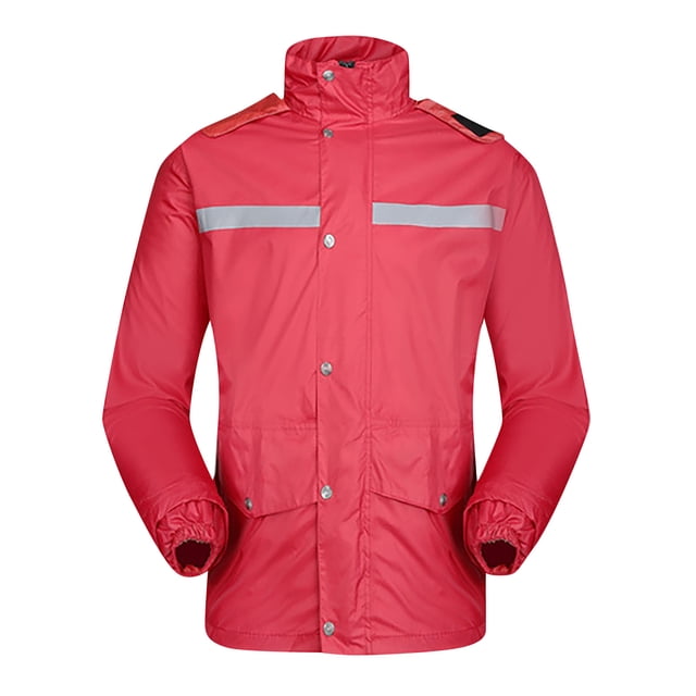 CEHVOM Imperméable Coupe-Vent à Manches Longues Décontracté pour Femmes et Hommes, Imperméable Réfléchissant, Manteau de Pluie