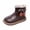 Brown, variant on Fozruso Stylish Girls Fashion Boots With Lace And Cherry Design Comfortable Soft Sole Warm Ankle Boots For Kids Versatile Shoes For Girls,Warm Winter Boots Sizes 8.5 Little Kid(2-2.5 Years)