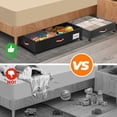 thumbnail image 4 of Organizador bajo la cama Ashwanth XXL de 66 L, paquete de 2 con ruedas, 4 of 9