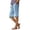 Light Blue, variant on Womens Essentials Summer Fashion Clothes Women's Cotton and Linen Spring Casual Striped Pants with Solid Color Five Quarter Pants Casual Pants for Women