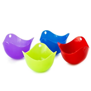 Dropship 4 Pack Egg Poachers Silicone Egg Poaching Cups Non-Stick Poached  Egg Maker For Microwave Stovetop Egg Cooking to Sell Online at a Lower  Price