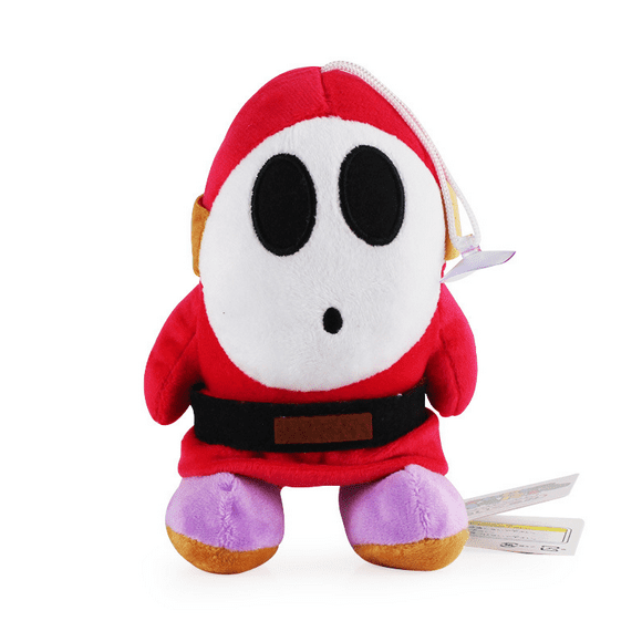 ZHANGHENG Super Mario All Star Collection 1591 Shy Guy Stuffed Plush, 6.5",Multi-colored