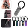 thumbnail image 4 of Porte-clés en Alliage Ti, Porte-Pilules Étanche, Étui à Pilules pour Camping, Randonnée, Voyage, Noir, 4 of 9