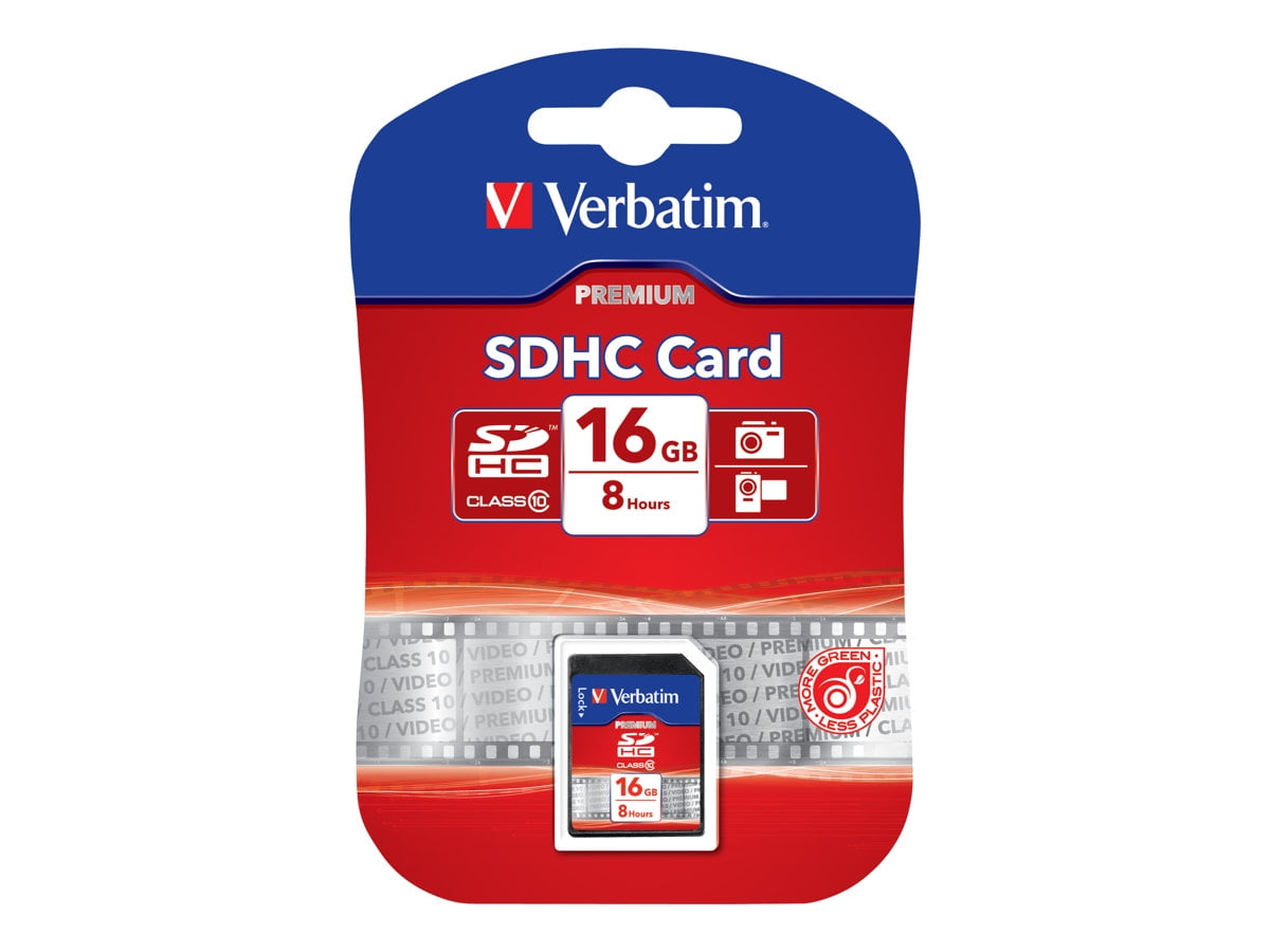 Verbatim - Flash memory card - 16 GB - Class 10 - SDHC