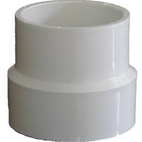4 x 4 in. Sewer Hub x DWV PVC S-D Adapter Coupling