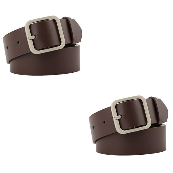 Stretchy Belts for Women Woman 2 Pcs Girdle Cinturon Para Mujer Leather Women's