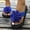 Blue, variant on Flower Wedge Slipper for Womens Trendy Summer Boho High Heel Platform Nonslip Beach Thong Sandals Army Green 9(42)
