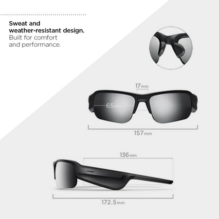 Bose - Frames Tempo – Sports Audio Sunglasses with Polarized Lenses - Black