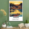 thumbnail image 2 of Philadelphia Travel Print on Canvas – Boathouse Row Canvas – Great for Travel Enthusiasts, Perfect for Home & Office Decor, 2 of 5