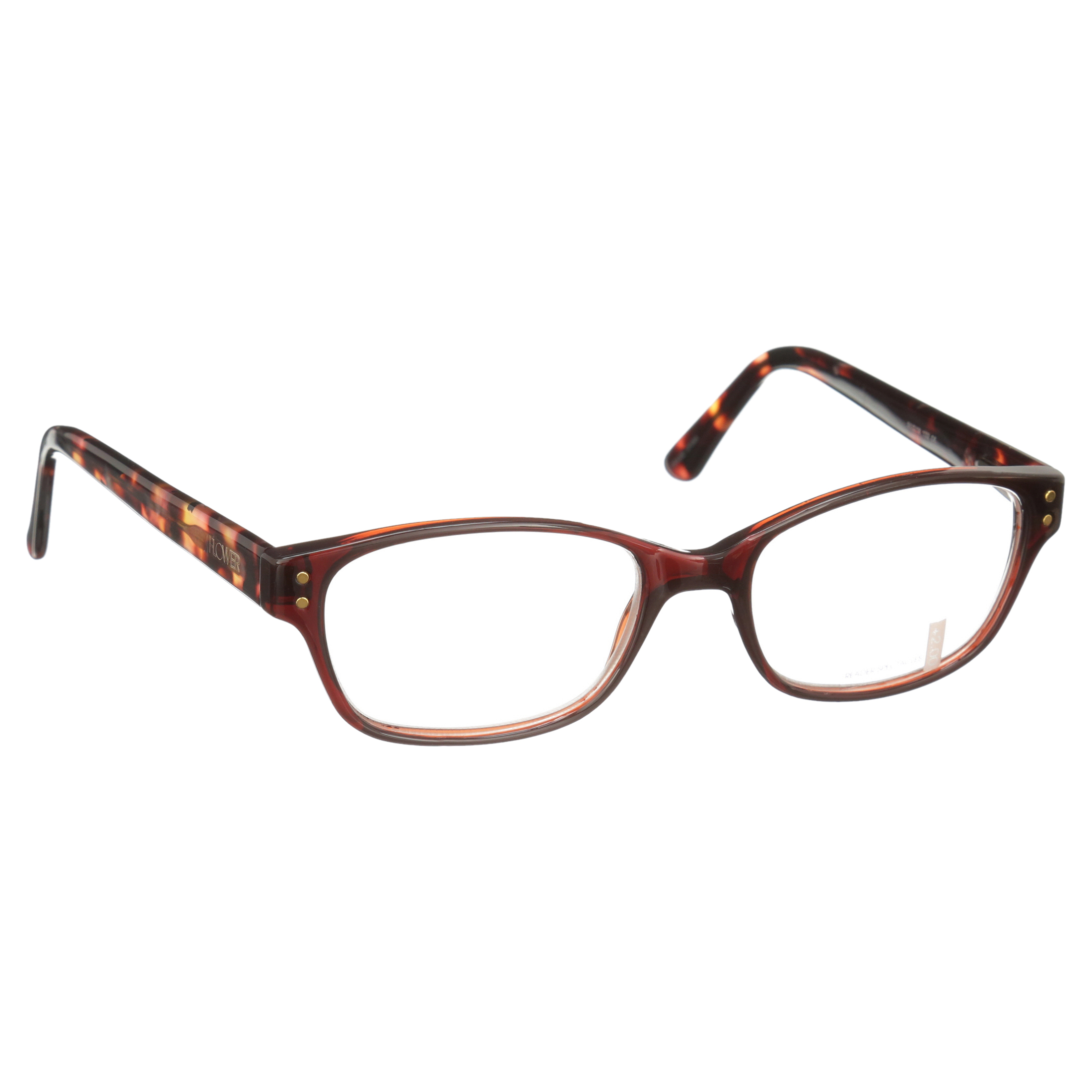 Flower by Drew Barrymore Julia Women's 2.0 Reading Glasses, Brown/Demi