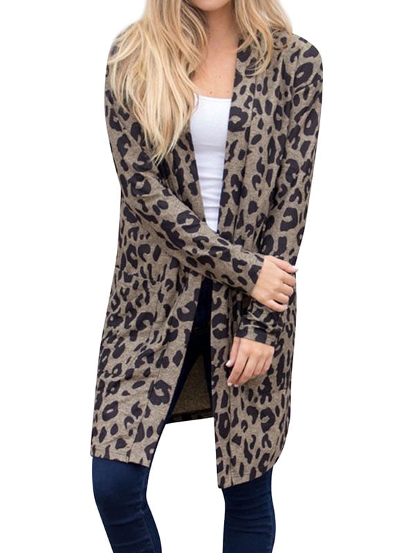 cheetah cardigan walmart