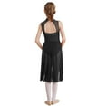 thumbnail image 2 of iiniim Girls Sequined Ballet Lyrical Dance Chiffon Dress Gymnastics Leotard Mesh Skirts Black 12, 2 of 7