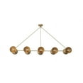 thumbnail image 6 of 10 Light Modern Raw Brass chandelier light Fixture, 6 of 7