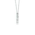 thumbnail image 2 of ANGARA Natural Diamond Sideways Cross Necklace in 925 Sterling Silver for Women (Size-2.8mm| Color-G| Clarity-VS2) | April Birthstone, Anniversary, Jewelry Gift for Women | Natural Diamond Necklace, 2 of 9