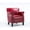 Red, variant on Club Chair | Trendy Seating Option | Hardwood and Plywood Frame | No Assembly Required